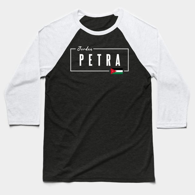 Petra, Jordan Baseball T-Shirt by Bododobird